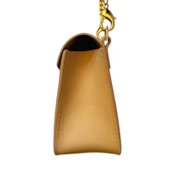 Sophie Hulme Beige/Brown Leather Crossbody Bag